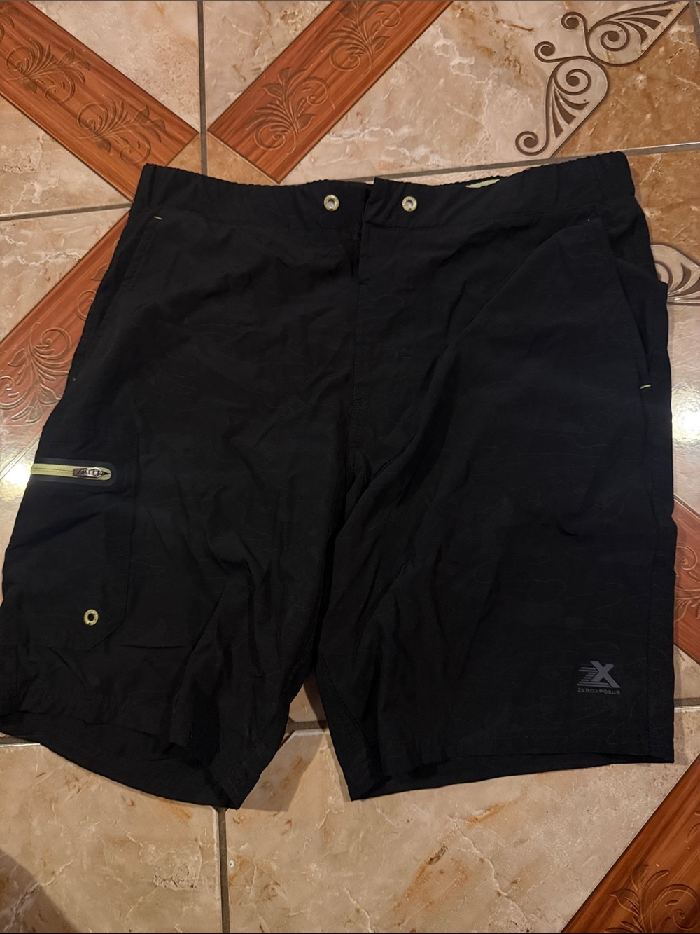 Men's Black Performance Board Shorts -
